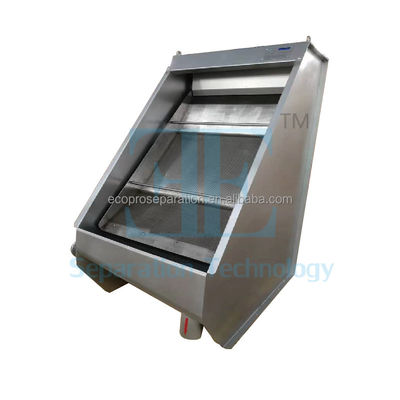 SUS304 SUS316 윙 와이어 스크린 0.2mm Mesh 정적 스크린 폐수
