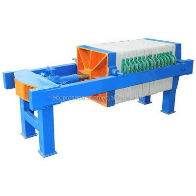 하수처리를 위한 수동 판 프레임 필터 프레스 4m2