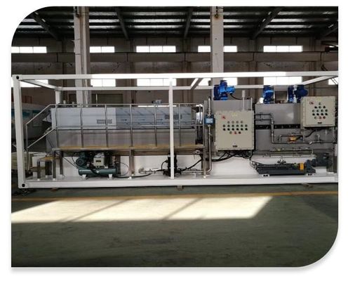 0.8m3/H-12m3/H 스크루 프레스 탈수 0.4kw 샤프트 슬러지 탈수 프레스