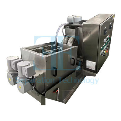 12000L/H 수분 제거 스크루 프레스 기계 40kg/H 다판 스크루 프레스