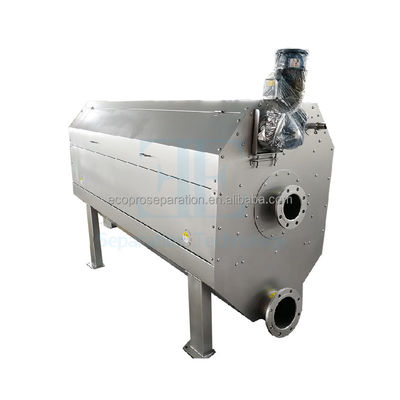 85L/H 내부로 공급되는 회전 드럼 스크린 SUS304 0.75kw 회전 드럼 스크린