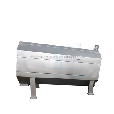 85L/H 내부로 공급되는 회전 드럼 스크린 SUS304 0.75kw 회전 드럼 스크린