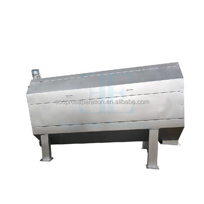 85L/H 내부로 공급되는 회전 드럼 스크린 SUS304 0.75kw 회전 드럼 스크린