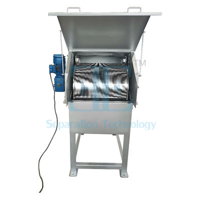 0.75kw SUS304 로터리 드럼 스크린 머신 DN350 출구 플랜지 로터리 드럼 스크린 필터