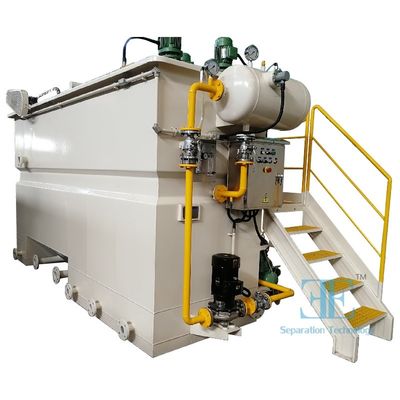 낮은 유지 보수 용해 공기 플로테이션 3.75kw 펌프 전력 및 0.75kw 어기터 전력