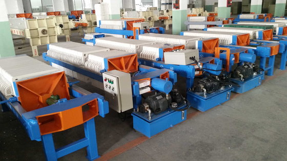 수동 수압 필터 프레스 6m2 슬러지 탈수 220V-415V