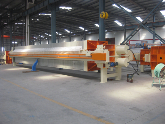 수동 수압 필터 프레스 6m2 슬러지 탈수 220V-415V