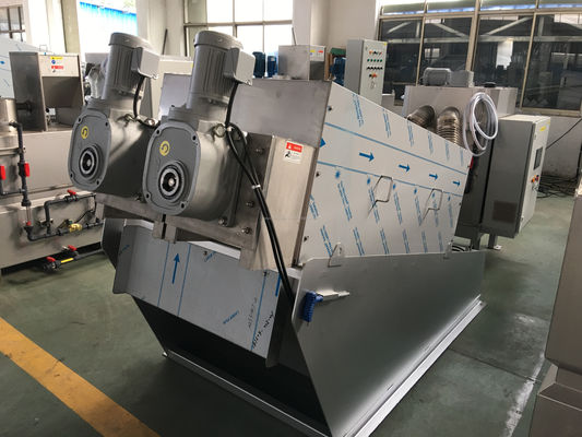 스크루 프레스 슬러지 탈수 기계 2.4-30m3/h SUS304