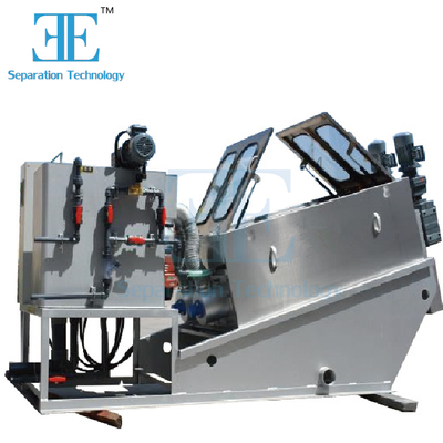 스크류 프레스 슬러지 탈수기 9.6-120m3/h 용량