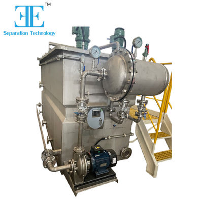 Ecopro DAF System Dissolved Air Flotation Machine with 5m3/H Capacity 0.55kw Air Compressor and 3kw Dissolved Pump Power for Industrial Waste Water Treatment